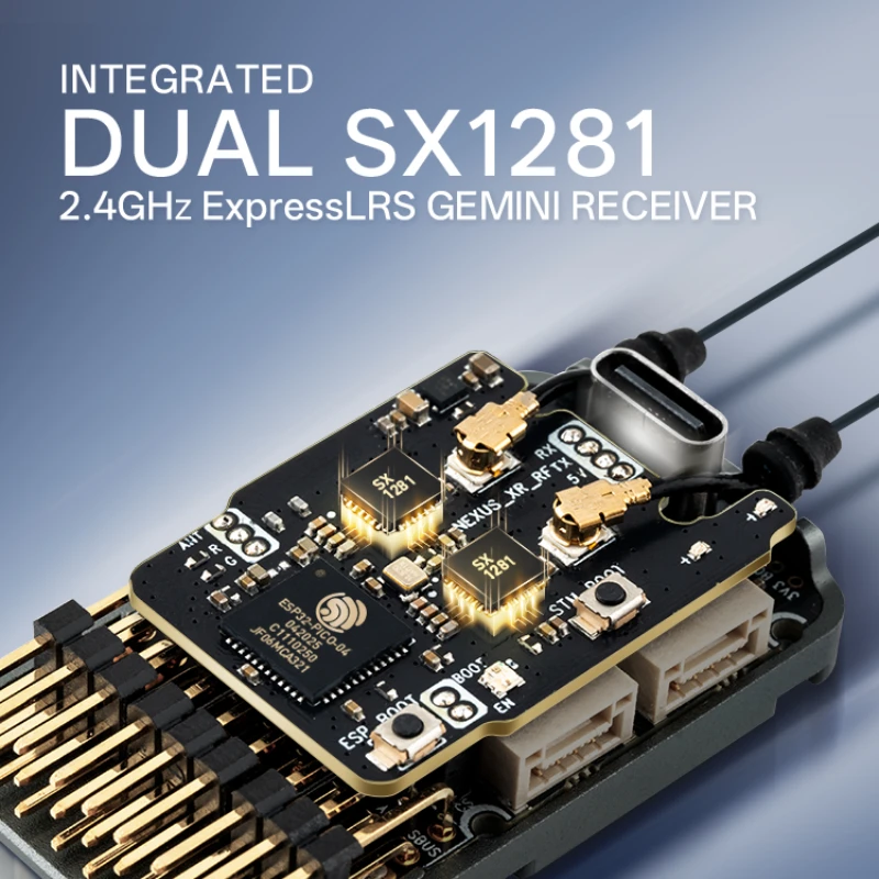 

Radiomaster NEXUS-XR Helicopter Flight Controller Integrated 2.4G ELRS Receiver
