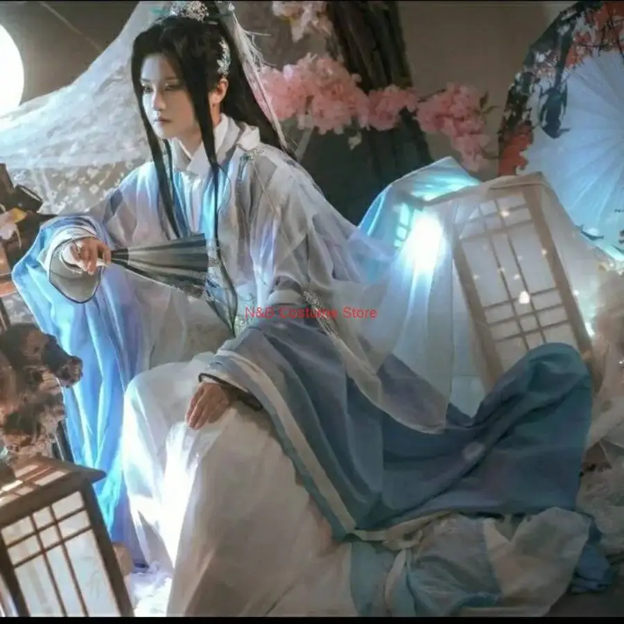 Shi Wudu Ancient Hanfu Er Ha Chu Wanning Outfits for Women Men Halloween Carnival Suits Tian Guan Ci Fu Cosplay Costume