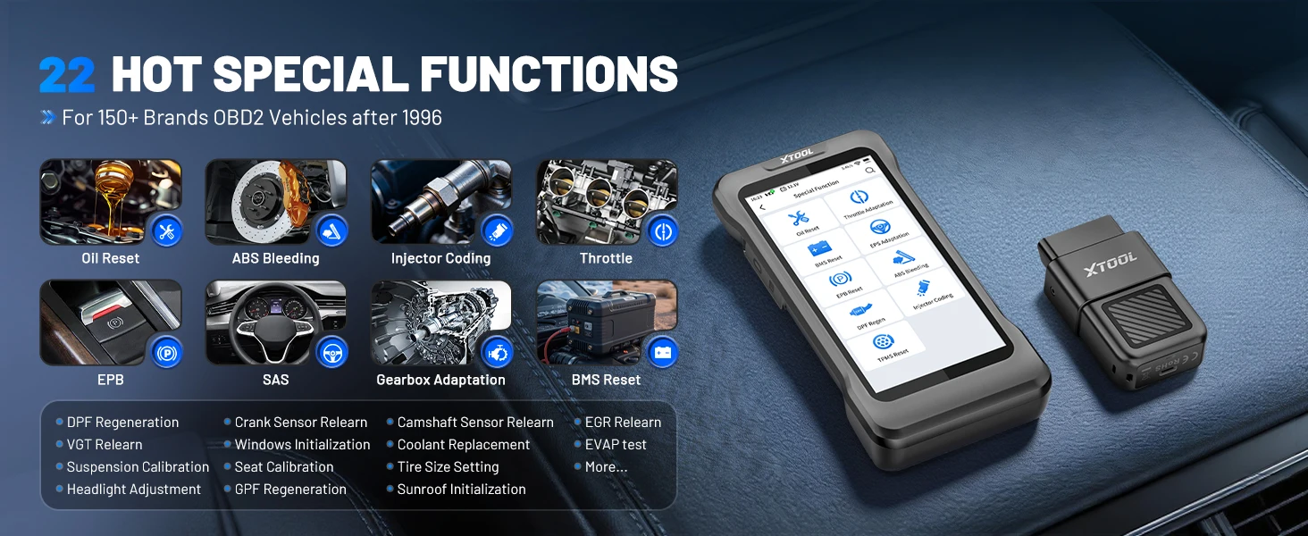 2026 XTOOL TP580 TPMS-Diagnosetool VS TP150, Allsystem-Automobilscan (nicht nur TPMS), 22+ Reset-Funktionen, fortschrittliche TS100PRO-Sensorprogrammierung, lebenslange kostenlose Updates, 315/433MHz-Sensoraktivierung/-Neuanlernen und OBD-Neuanlernen, Typ-Programmierwerkzeuge – Detail 7