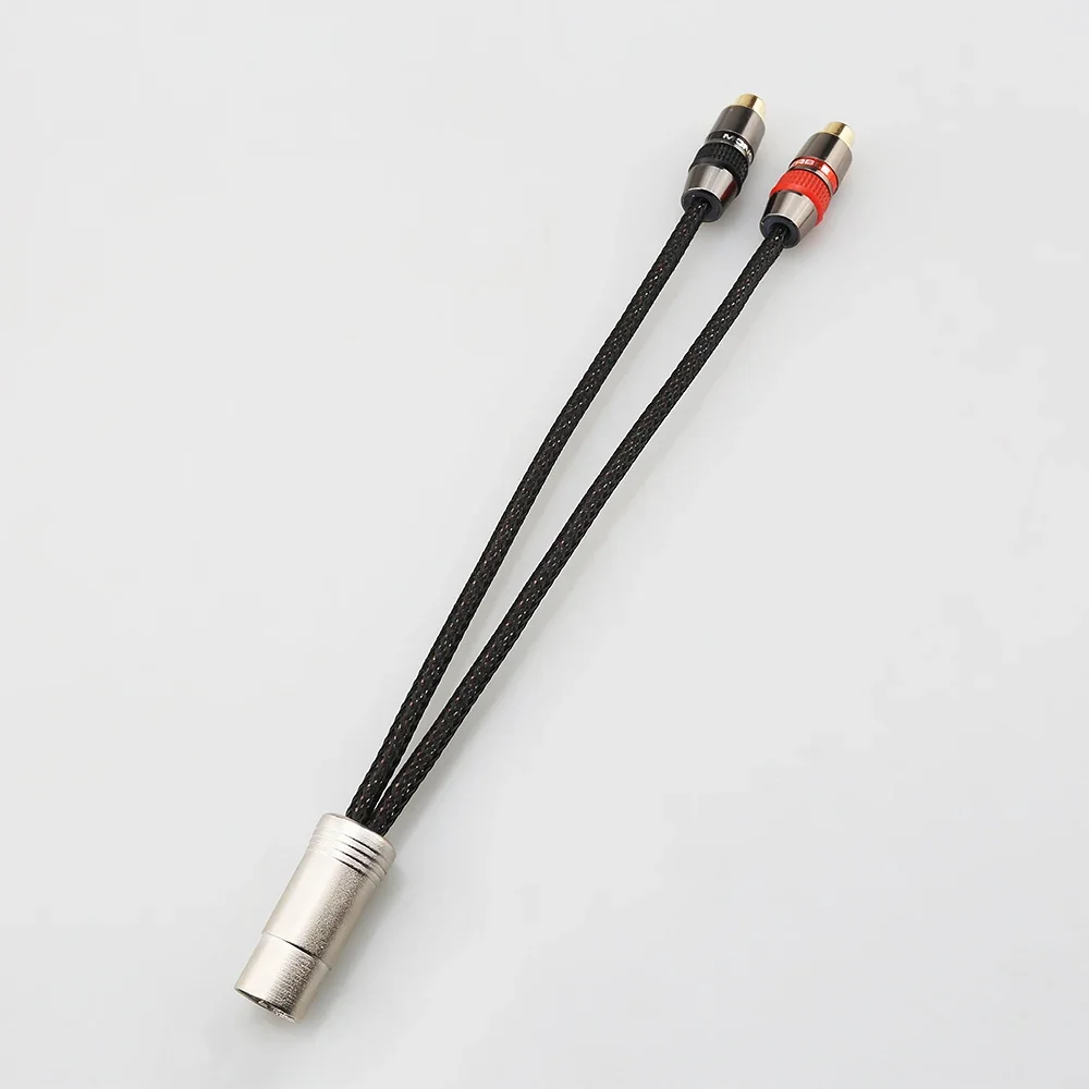 HiFi 5 PIN DIN ذكر إلى 2 RCA أنثى محول كابل محول لفرقة الإلكترونية