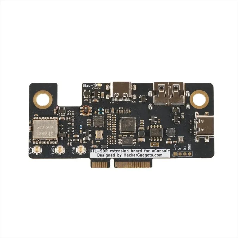 Aglomerado Hackergadgets Placa de extensión Uconsole Rtl-sdr/lora/gps/rtc/usb Hub All-in-one Rtl2832u y sintonizador R860