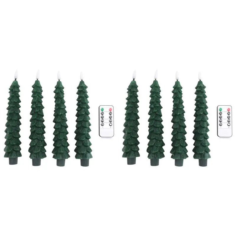 AT02-8X محاكاة شمعة مصباح البارافين الديكور مع مصباح النمذجة جو التحكم عن بعد #1