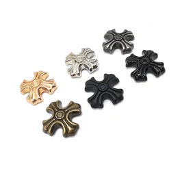 10 Pcs Metal Cross Screw Metal Rivet 18mm for Leather Craft Garment Shoe Silver Shoe Buckle Hole Accessories
