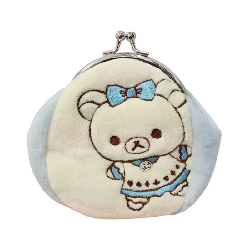 Anime Sumikko Gurashi Rilakkuma Plush Coin Purse Cute Kawaii Wallets Women Mini Small Money Bag Ladies Clasp Lock Coin Pouch