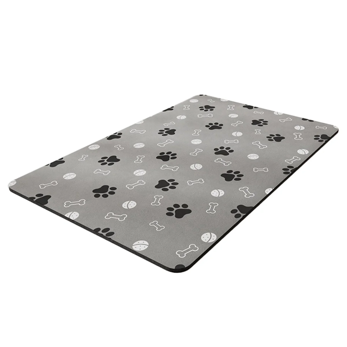 Pet Feeding Mat-Absorbent Dog Food Mat-Dog Mat for Food and Water-No Stains Quick Dry Dog Water Dispenser Mat 30x40cm,B