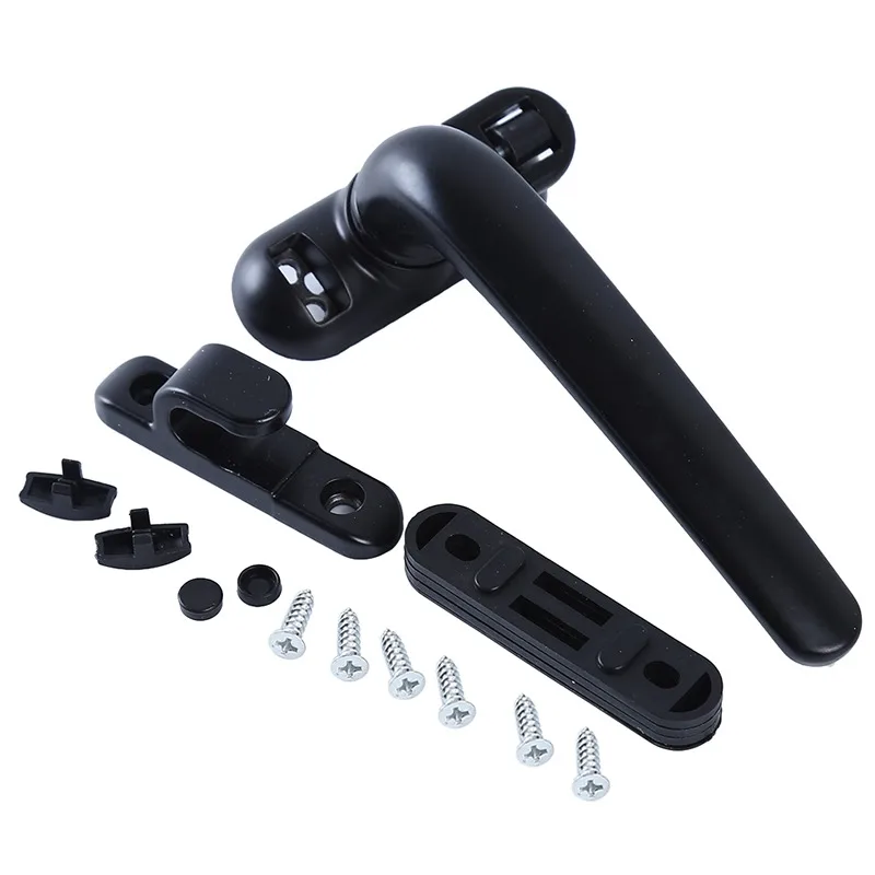 New Hot Universal Window Handle Door Handle Casement Wheel Black Hardware Furniture Supplies Aluminum Alloy