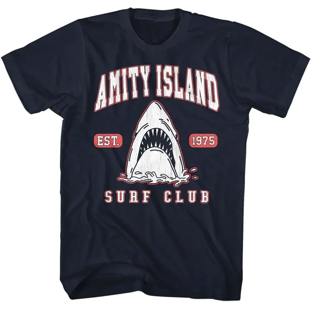 Jaws Surf Club Collegiate Movie T Shirt