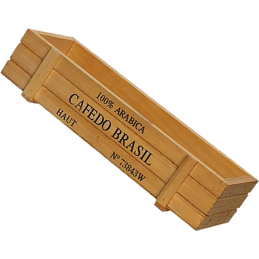 

Bottle Storage Box Handmade Wooden Bar Vintage Case Desktop Decorative Tool ganizer Multifunctional Storage Box