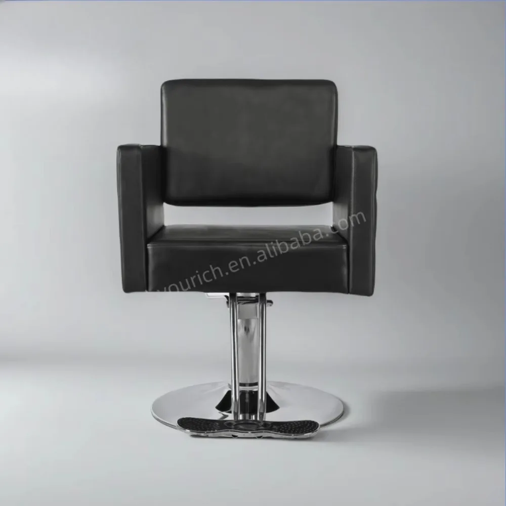 

Черное парикмахерское кресло для женщин, легко чистящееся, для салонов красоты