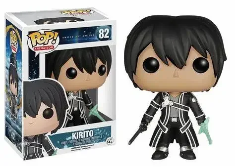 Funko POP JP Animation SWORD ART ONLINE ASUNA 993# Kirito 82# Vinyl Figure Dolls Collection PVC Action Toy Figures Model Toys