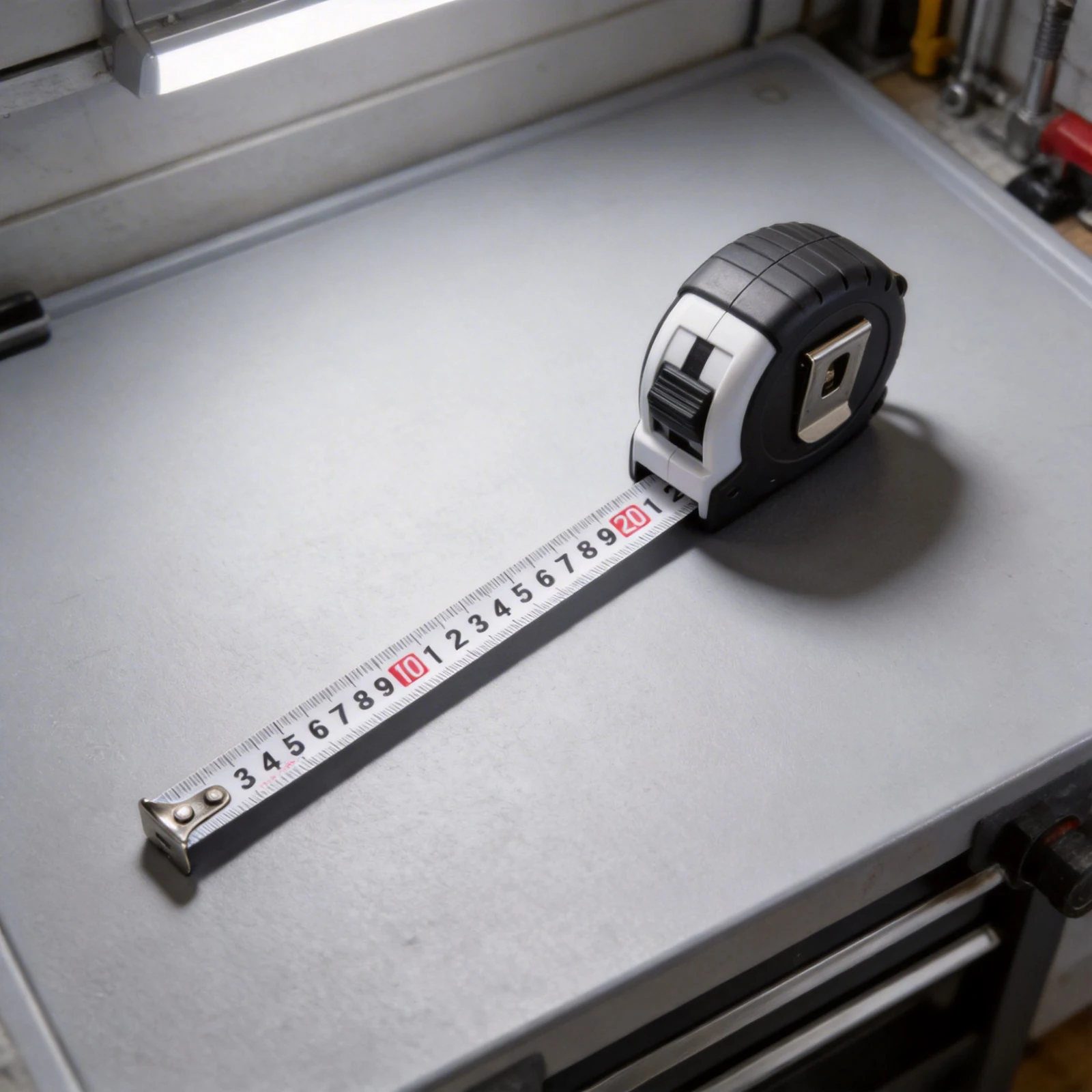 Professional 5 Meter Steel Tape Measure with Matte to Reduce Glare and Drop Resistant Casing for Enhanced Durability