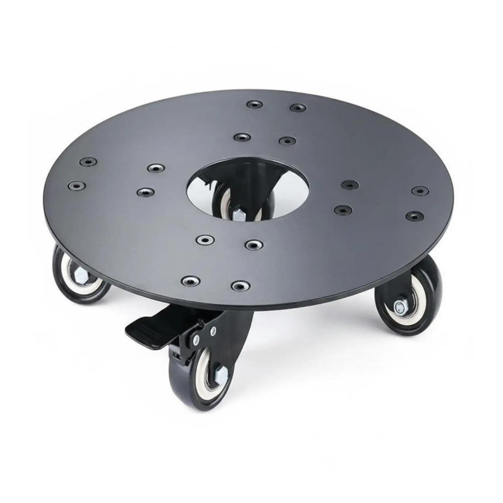 Versatile Heavy Duty Plant Holder Metal Rolling Planter Stand with Lockable Wheels for Home Garden Versatile Heavy Duty Plant Holder Metal Rolling Planter Stand with Lockable Wheels for Home Garden
