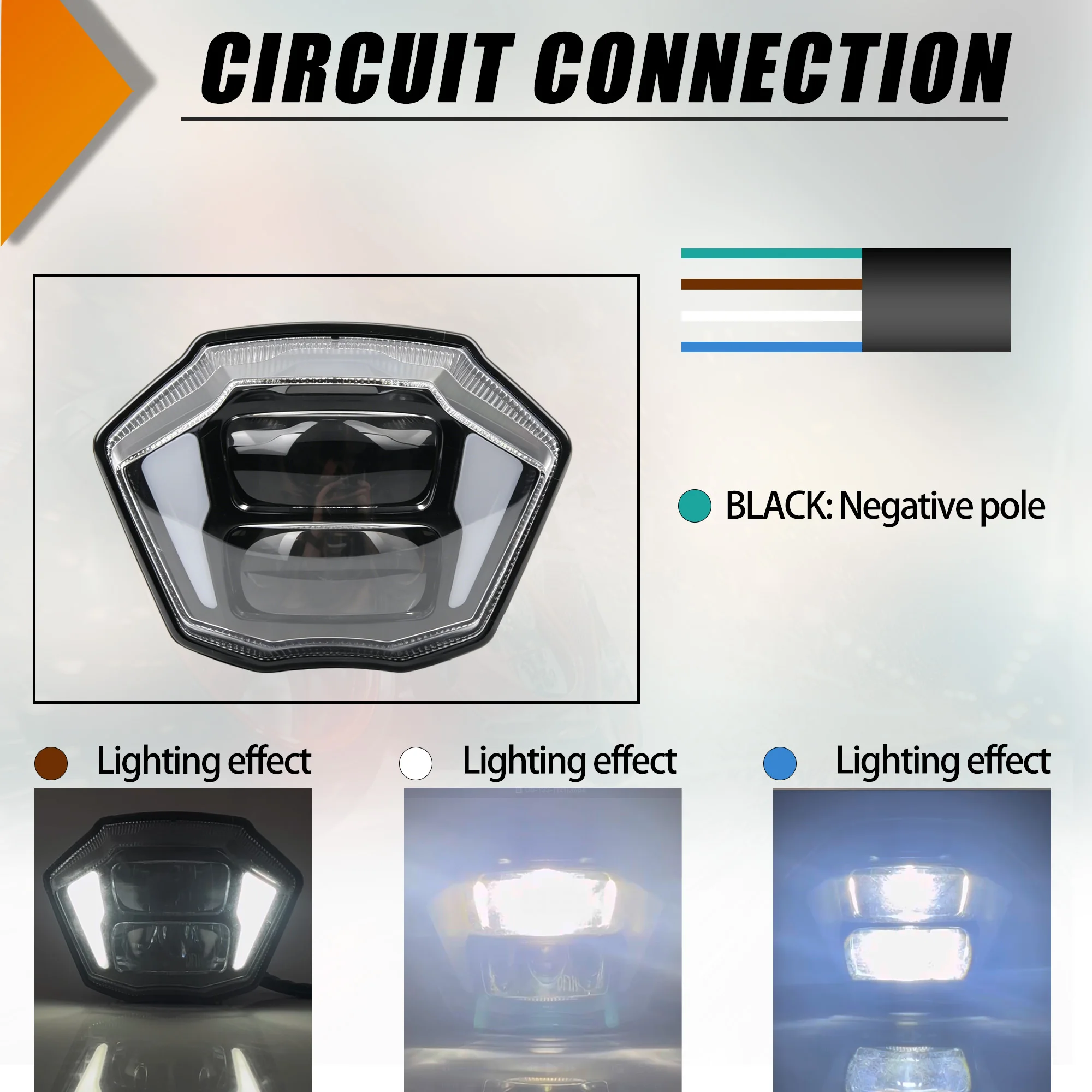 Motorcycles LED Headlight Headlamp Head Light For Surron Ultra Bee Electric Dirt Bike E-bikes Motocross Accessories