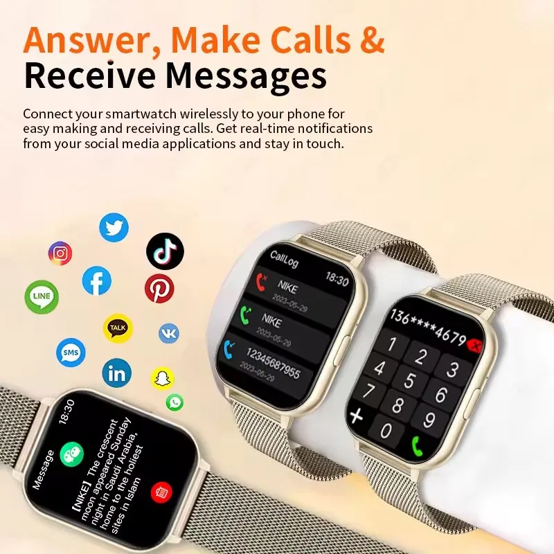 Outdoor Sport Smart Watch Heart Rate Message Answer Call Pedometer Sleep Monitoring Information Alerts Flashlight Smartwatch H10