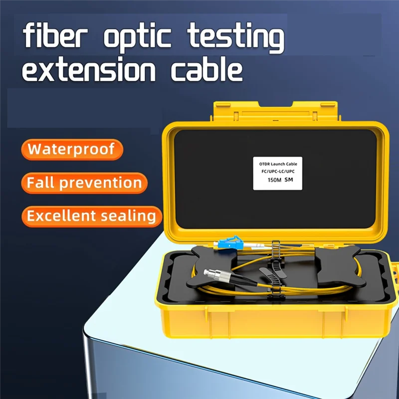 A99E-Fiber Optic OTDR Launch Cable Box 150M Fiber Optic Ring OTDR Transmitting Cable Box Dead Spot Eliminator