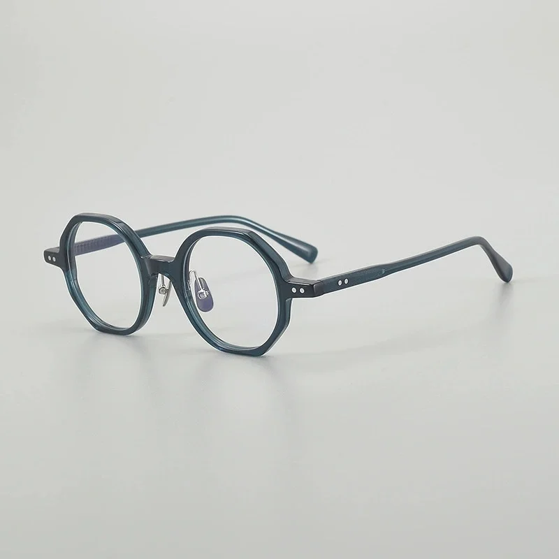 Belight Optical Polygon Handmade Acetate With Nose Pads Retro Vintage Eyeglasses Prescription Lens 2026