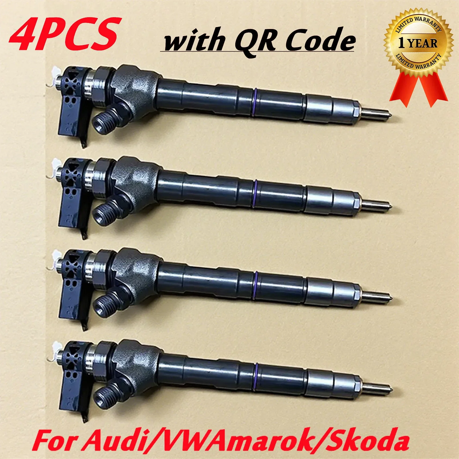 

4PCS For VW Amarok Passat TOURAN Audi A4 A6 Q5 Skoda Seat 2.0 0445110369 0445110646 0445110647 03l130855cx 03l130277j 03l130277q