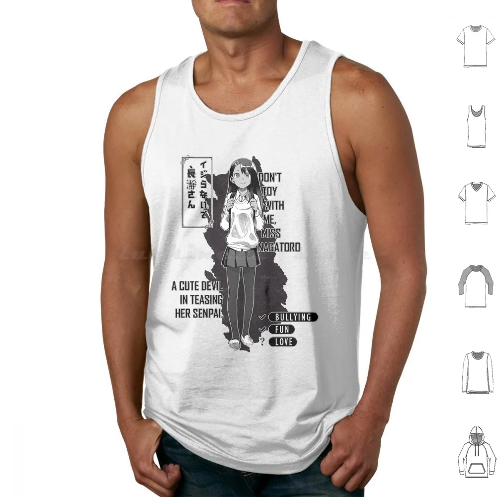Nagatoro De Please Don & # 39 ; T Bully Me Nagatoro Tank Tops Vest Sleeveless Nagatoro De Por Favor No Me Intimides Nagatoro