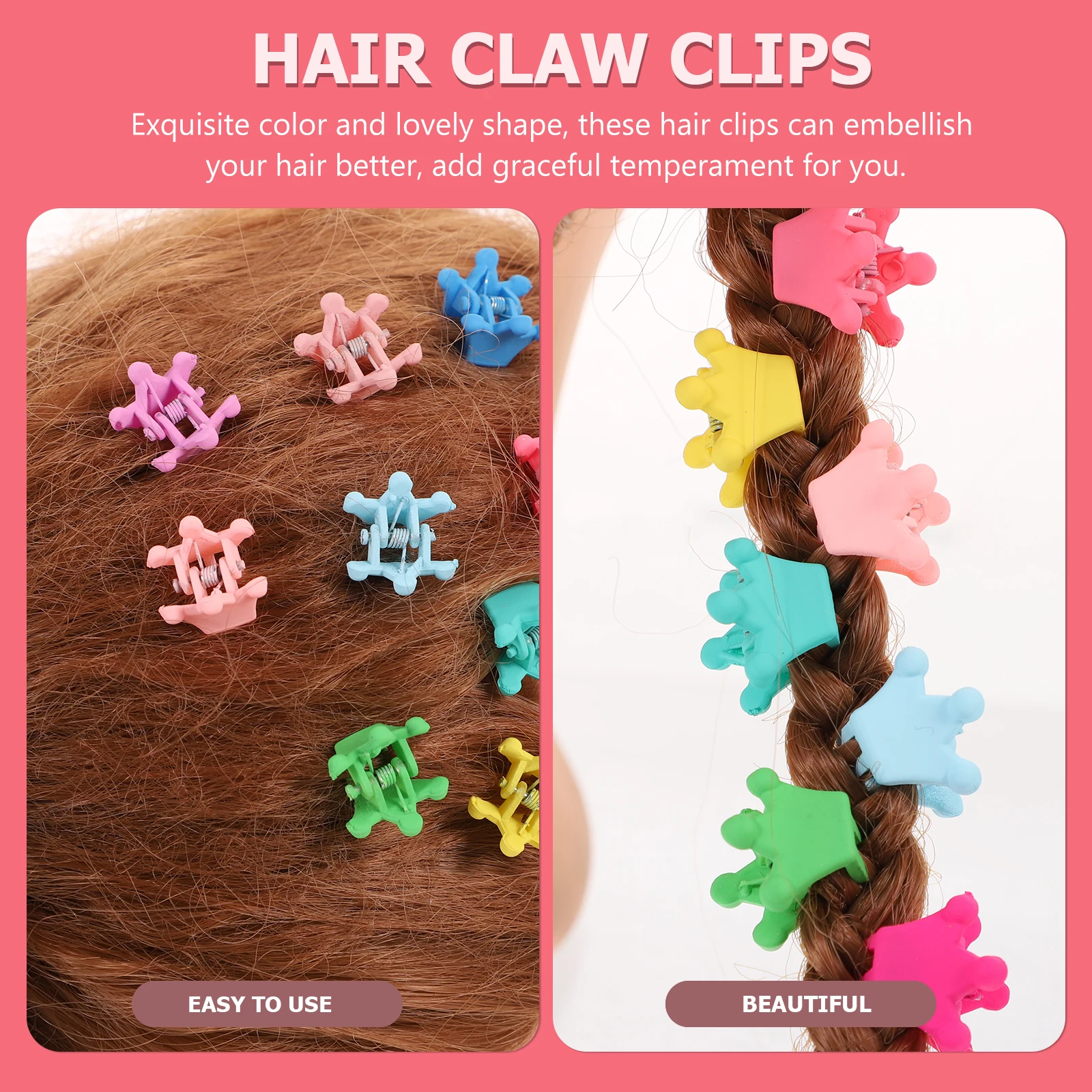 

Acrylic for Claw Kids Mini Claw Clips Jaw Barrettes Accessories For Girls Small Hair Clips Hair Accessories Thin Hairpins