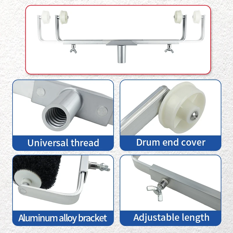 18-Zoll-Farbroller-Pinsel-Set für Wand, dekorative Tür, Schlafzimmer, Zuhause, 46 cm, professionelles Malerei-Griff-Werkzeugset
