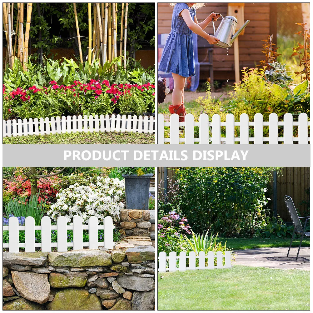 

4 Sets 50x20 Plastic Garden Fence Yard Decorative Panels Durable Reusable Cost Saving Courtyard Fencing Villa Barrier