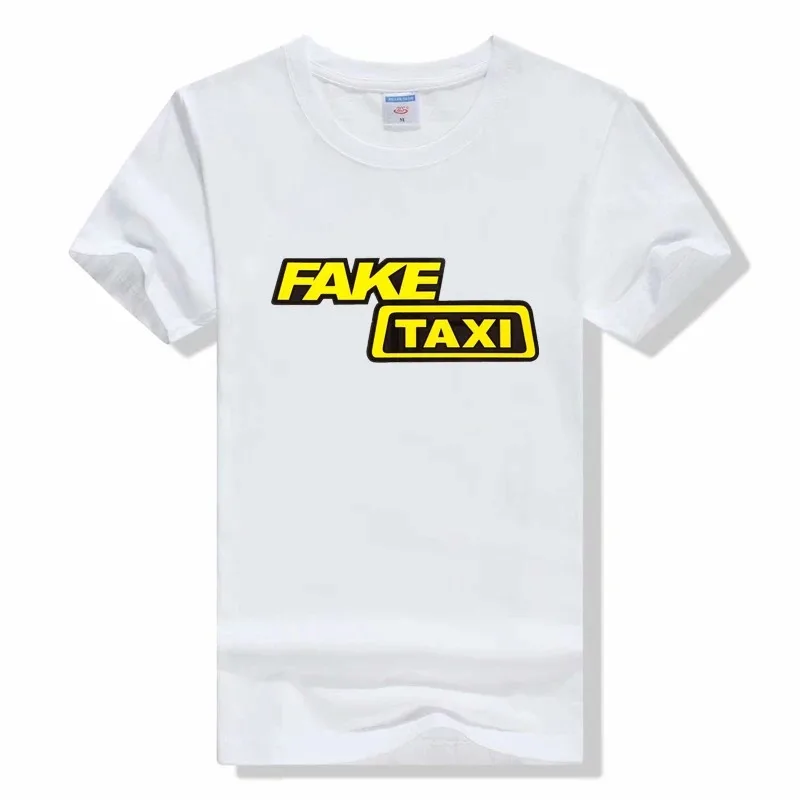 Fake Taxi T Shirt Faketaxy Fake Taxy Taxydriver Taxxy Illegal Driver T Shirt Casual Wear Short Sleeved Round NeckTee T Shirt