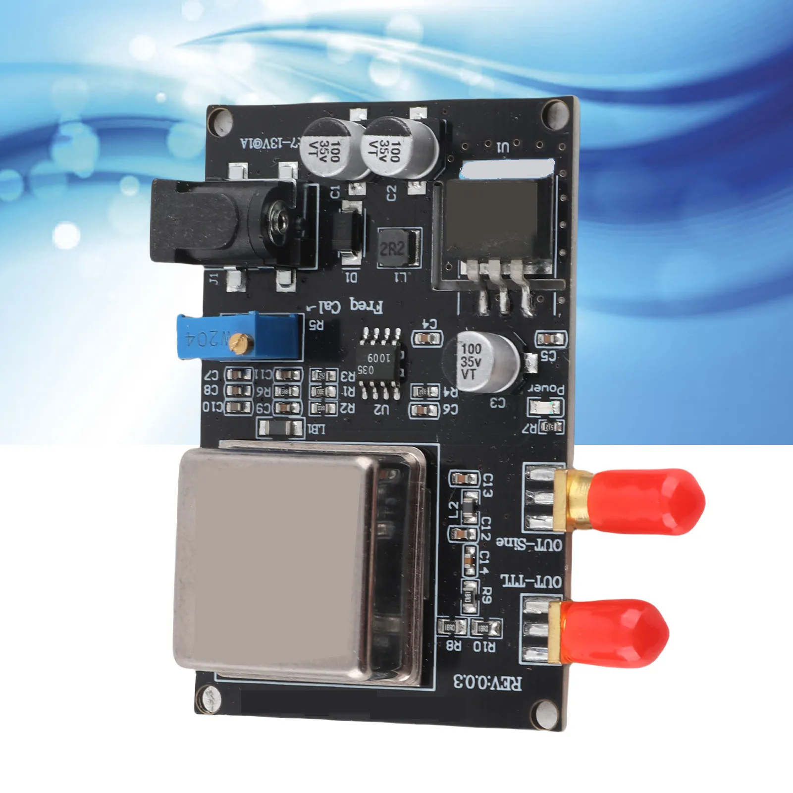 10MHz Crystal Oscillator Thermostat Board OCXO Frequency Standard Module Stable Output with Cable for Shortwave Radio