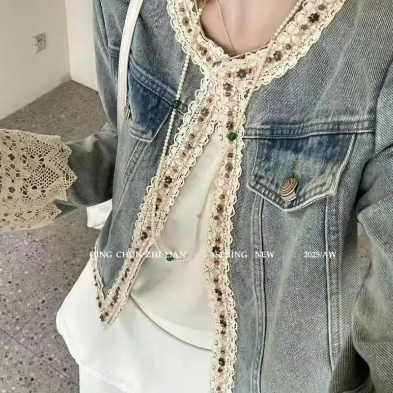 

Autumn Women'S Jackets Female Oversize Stand-Up Collar Daily Sleeves Racing Navy Patches Racer American European Unisex Clothing