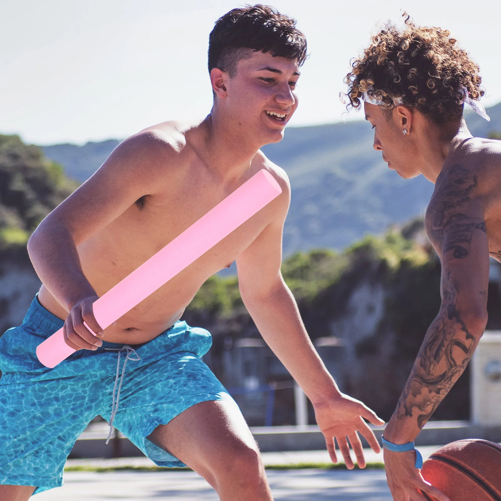 

Basketball Training Interference Rod Durable Lightweight Wear-Resistant Basketball Practice Equipment for Indoor Outdoor Dribble