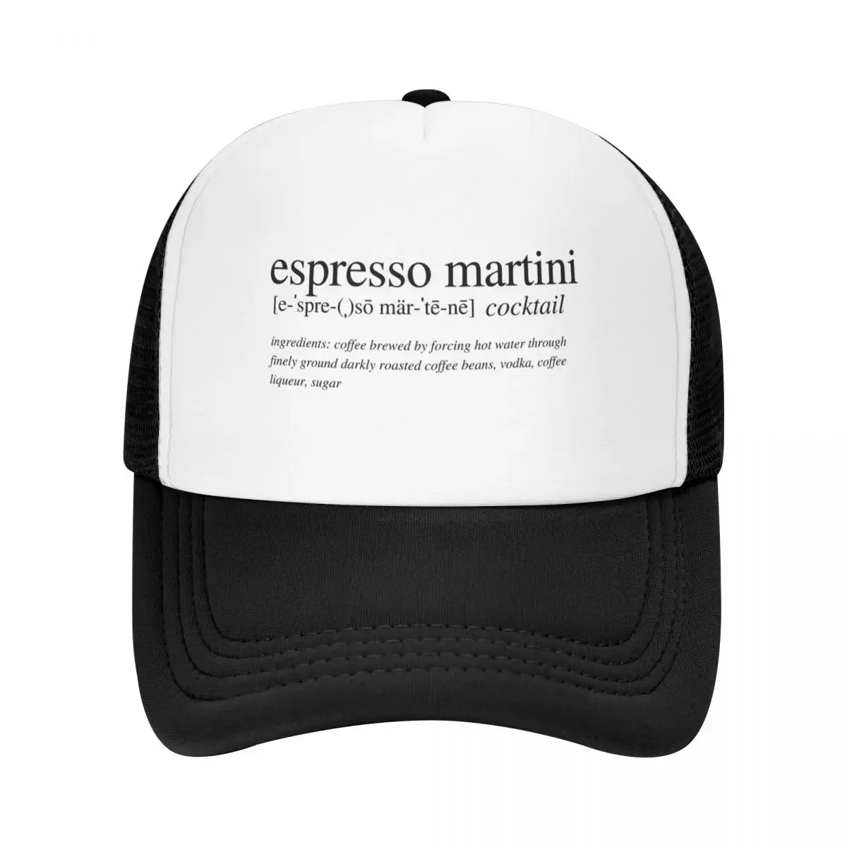 New Espresso Martini cocktail Baseball Cap beach hat Big Size Hat Brand Man cap Hats  Women's