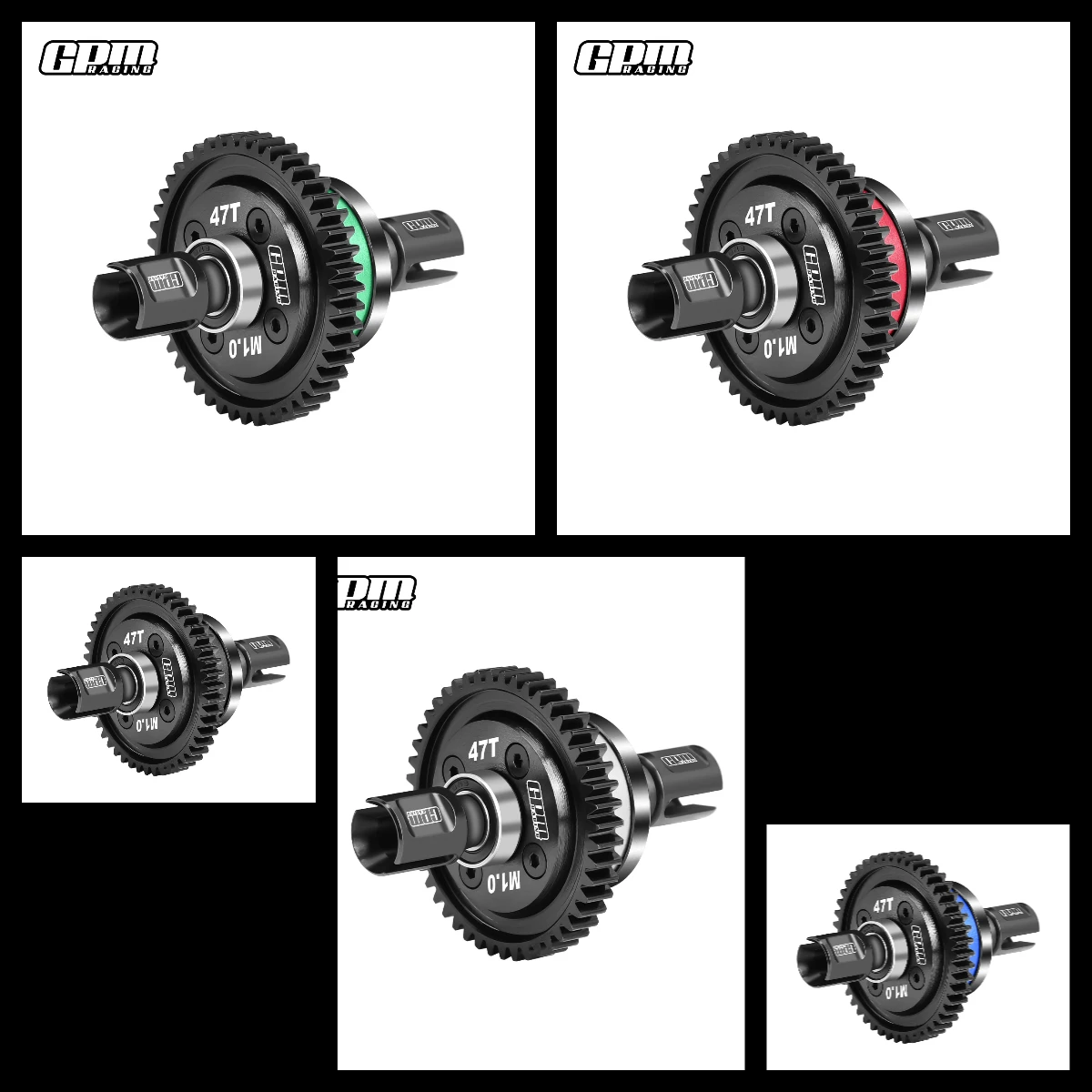 GPM ARRMA 1/8 Kraton V6 EXB Notorious For 20CrMnTi Steel+7075 Alu Center Complete Diffs