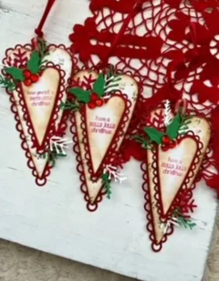 2024 Gingerbread Coffee Cup Shape Cutting Dies Stamp Christmas New Die for DIY Christmas Gift Card Scrapbook Craft Decoration