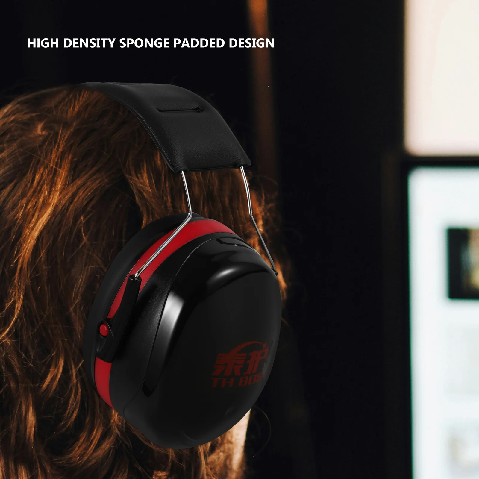 Ear Muffs For Noise Reduction High Density Sponge Padding Hearing Protection Earmuff Workshop Industry Use