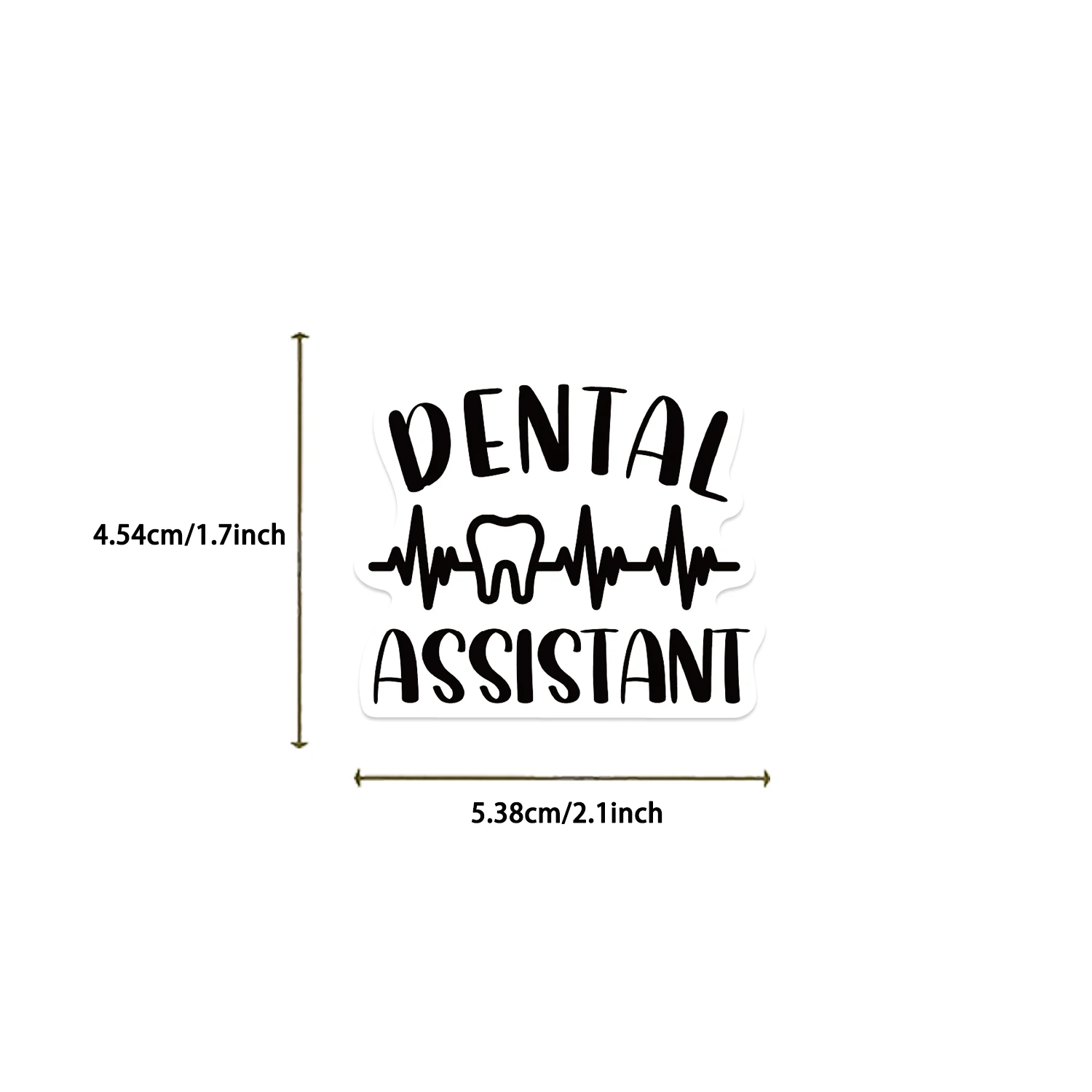 50Pcs Cute Dental Tooth Shaped Stickers Cartoon Teeth Sticker Dentist Store Toothbrush Label Decoration Dentistry Gifts
