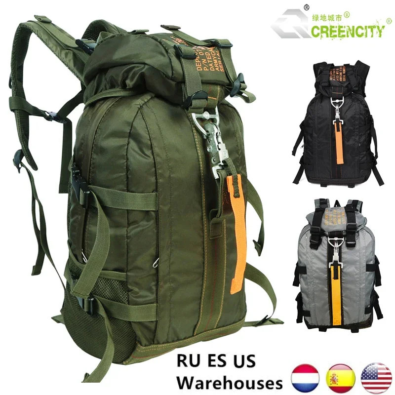 Hiking Trekking Camping Backpacks Parachute Bag Waterproof Hiking Daypack Lightweight Outdoor Tactical Sport Travel Backpack Men