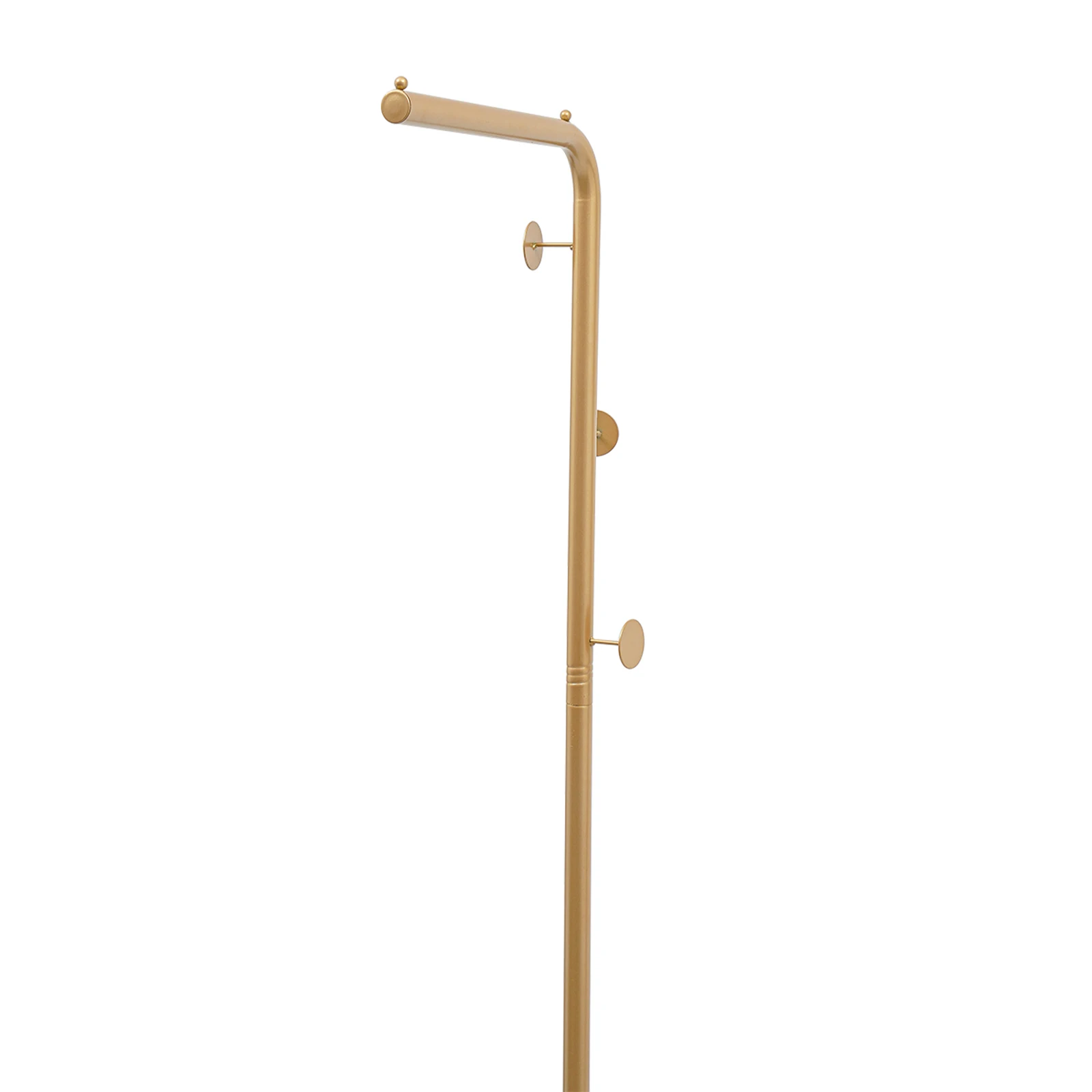 L-shape Freestanding Coat Rack Wear-Resistant Large Capacity Clothes Hanger with Sturdy Base for Hallways/Living Rooms image 6