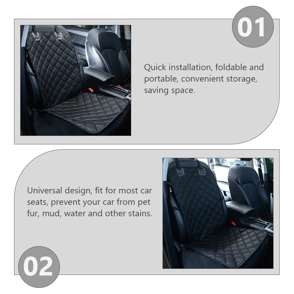 

Premium 600D Oxford Cloth Pet Car Seat Cushion Waterproof Dog Seat Protector For Most Cars Mud Foldable Portable Mat