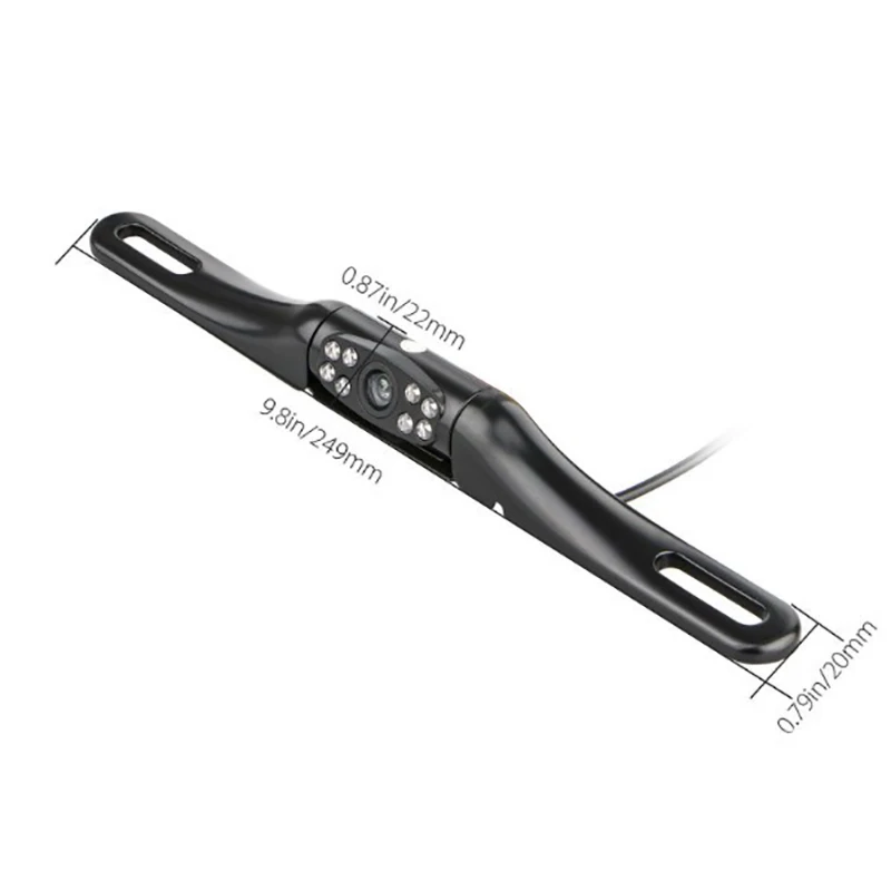 Car Rear View Reversing Backup Camera 8 LED Lights Night Vision Waterproof Universal Car Backing Camera License Plate