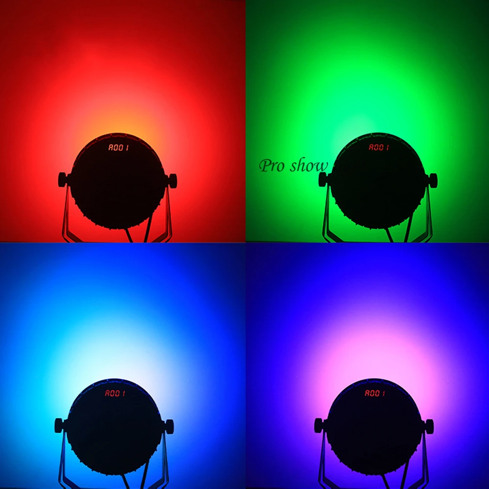 72LEDS RGB LED Par Light Remote Control 100W DMX Par Lights LED Uplight DJ Stage Par Can For Disco Club Party Wedding Event Show