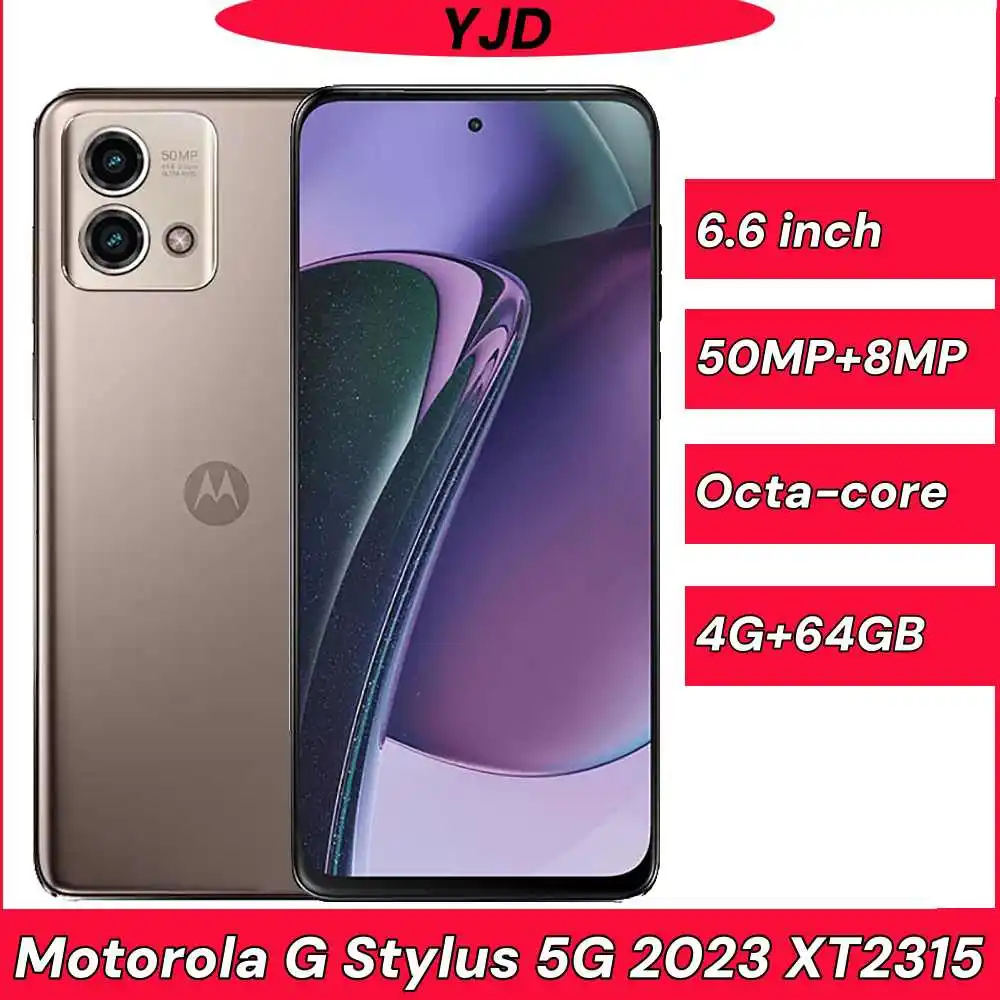 95% nuevo Motorola Moto G Stylus 5G 2023 XT2315 ROM 128GB 6,6 pulgadas CPU Qualcomm Snapdragon 6 Gen 1 50MP teléfono inteligente usado