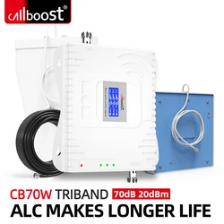 Callboost GSM 2G 3G 4G Triabnd Network Booster Mobile Phone GSM 900 1800 2100 2600 Repeater 4G LTE 800 Antenna Cellular Amplifie