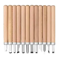 Professional Wood Carving Chisel Knife Hand Tool Set For Basic Detailed Carving, 12pcs/6pcs Woodworkers Gouges