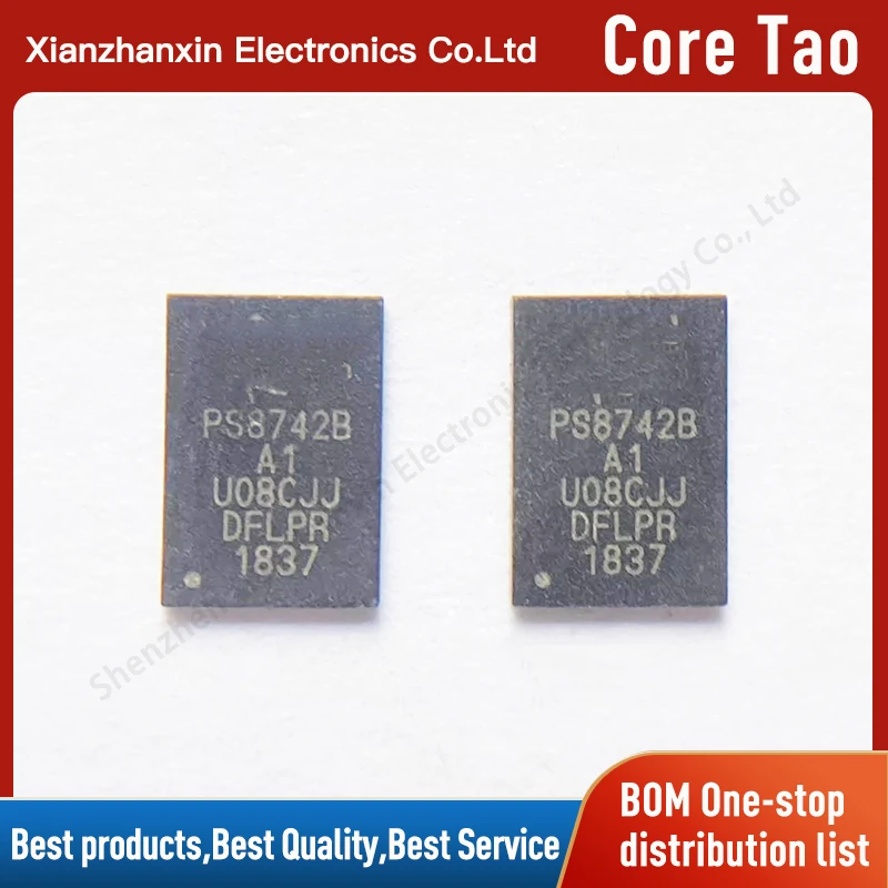 1pcs/lot PS8742BQFN40GTR-A1 QFN40 Screen printing PS8742B A1 Reversible control logic chip in stock
