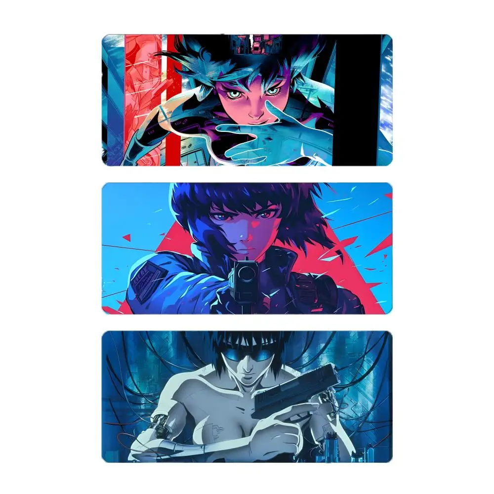 Cool Sci-Fi Anime G-Ghost In The Shell Mouse Pad Large Gaming Mousepad with Stitched Edges Thickened Desk Mat PC