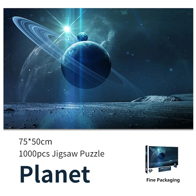 1000 Stukjes Puzzel Voor Volwassen Planet Series Moeilijkheidsgraad Decompressiespellen Educatief Speelgoed Kerstcadeau Decoratief Schilderen