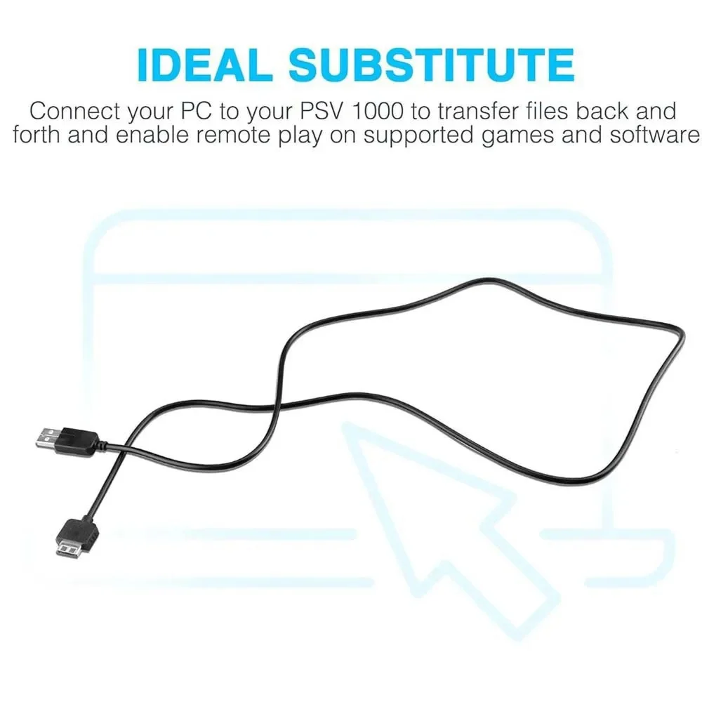 2 in 1 High Speed USB Data Sync Charging Cable Fast Charger Cord For Playstation Vita 1000 Handheld Portable Game Console Wire