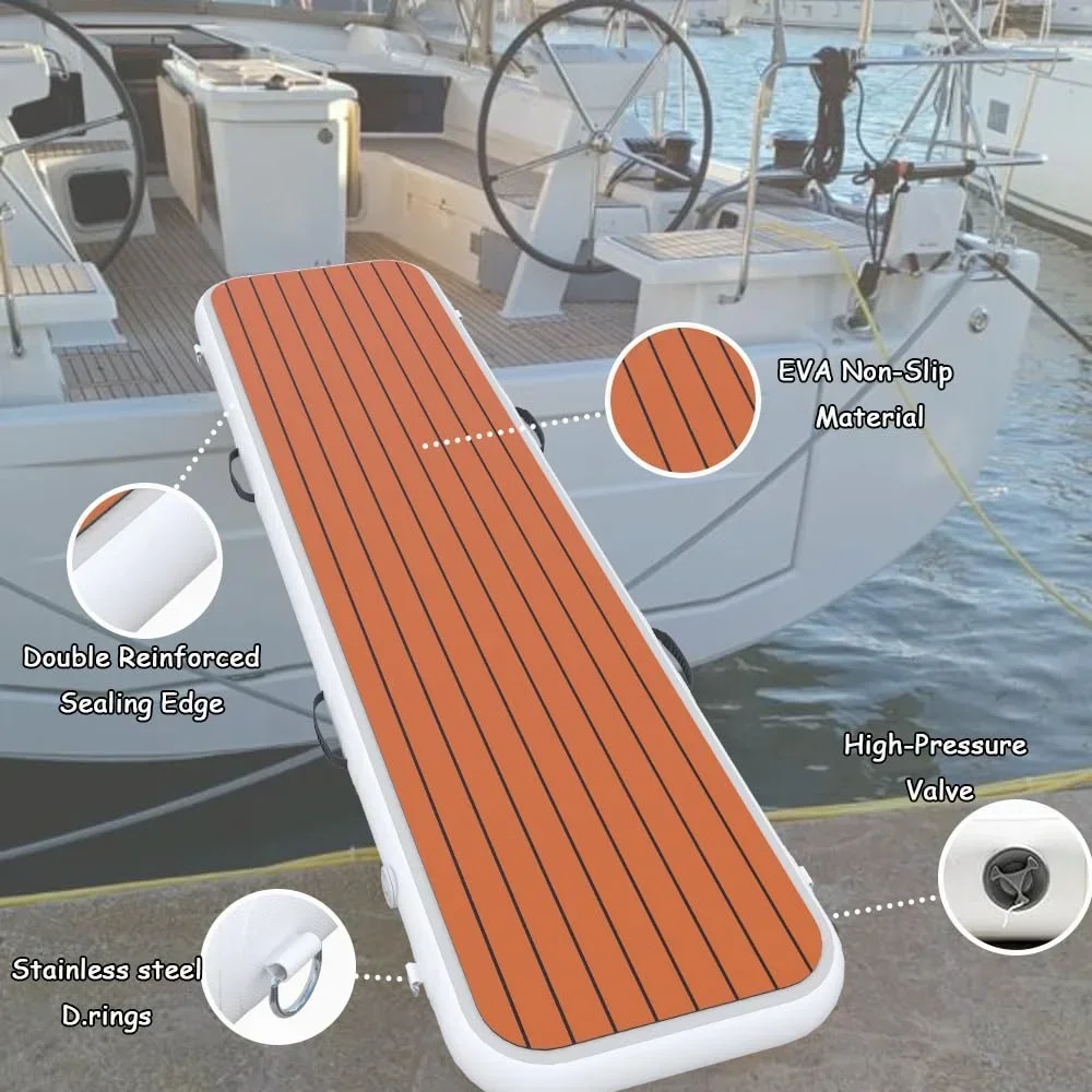

Portable Hot Durable 2m Inflatable Floating Dock Walkway Platform Dog Ramp Inflatable Gangway For Boat & Yacht
