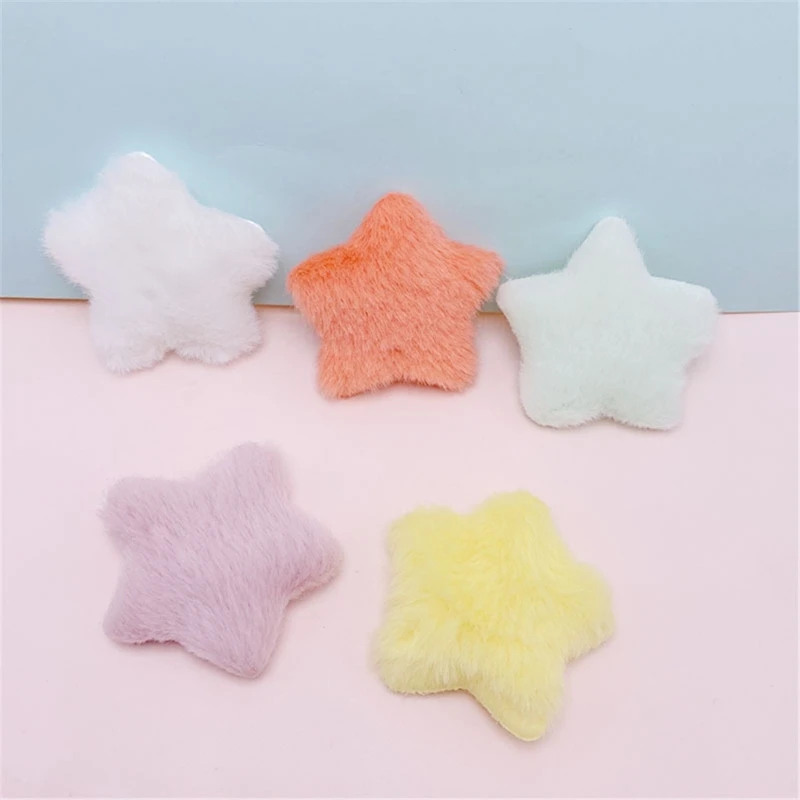 Handmade Hairhoop Appliques Plush Star Set of 20 Craft Headbands Making Supply