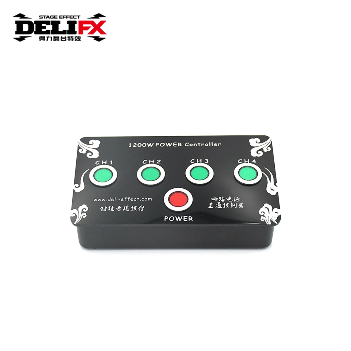 Single Trigger Pull Box Dj Stage Light Controller 4 Channels Mini Power Controller with Red Soloflash Button Effect Console