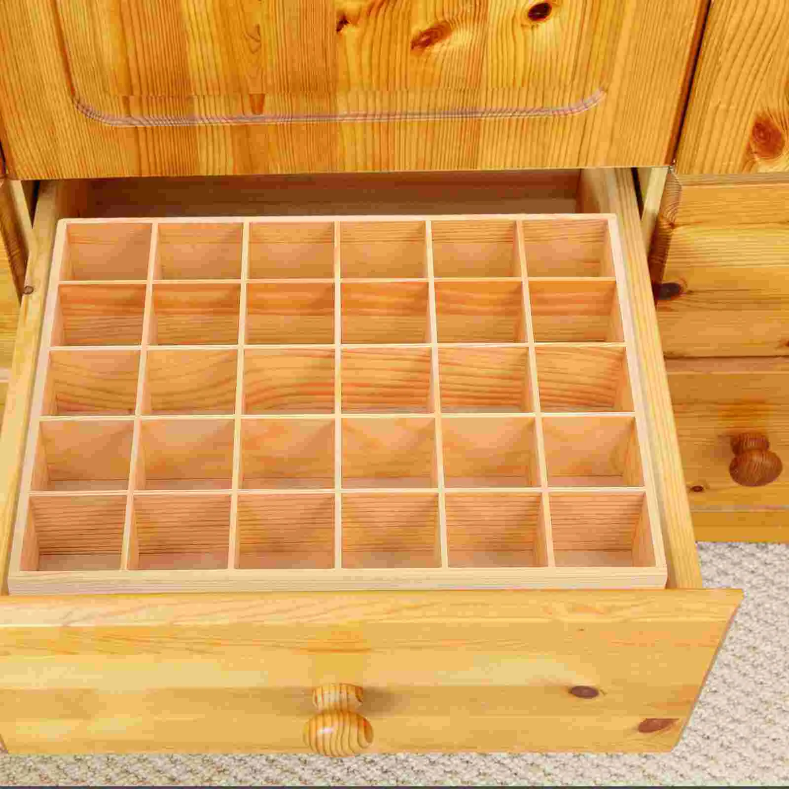 

Organizer Closet Drawer Sock Holder Desktop Storage Box Tie Wooden Organizers for Socks and